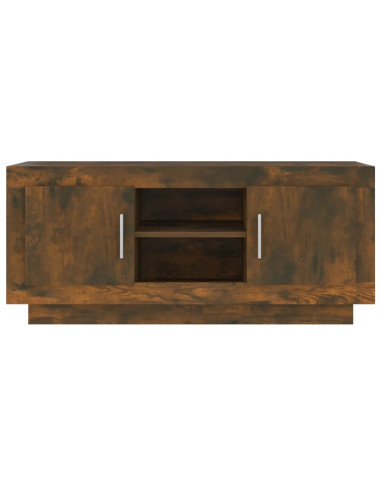 Mobile TV Rovere Fumo 102x35x45 cm in Legno Multistrato