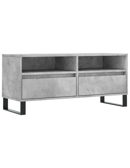 Mobile per TV Grigio Cemento 100x34,5x44,5 cm Legno Multistrato