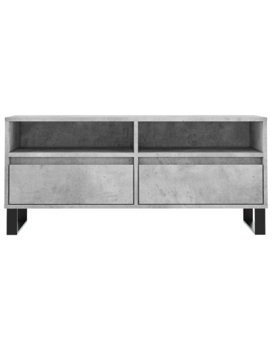 Mobile per TV Grigio Cemento 100x34,5x44,5 cm Legno Multistrato