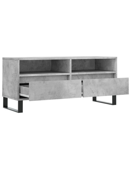 Mobile per TV Grigio Cemento 100x34,5x44,5 cm Legno Multistrato