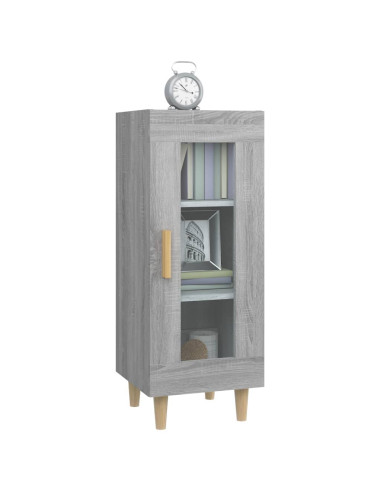 Credenza Grigio Sonoma 34,5x34x90 cm in Legno Multistrato