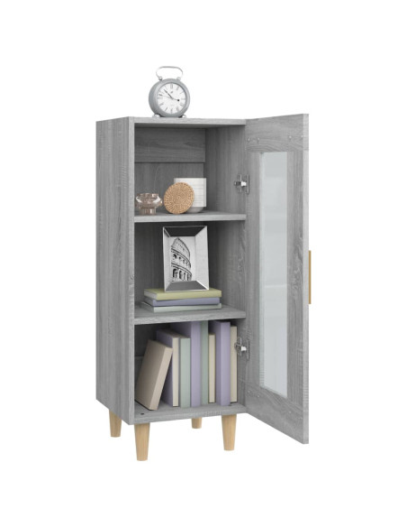 Credenza Grigio Sonoma 34,5x34x90 cm in Legno Multistrato
