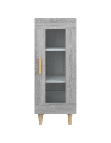 Credenza Grigio Sonoma 34,5x34x90 cm in Legno Multistrato