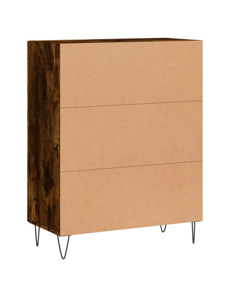 Credenza Rovere Fumo 69,5x34x90 cm in Legno Multistrato