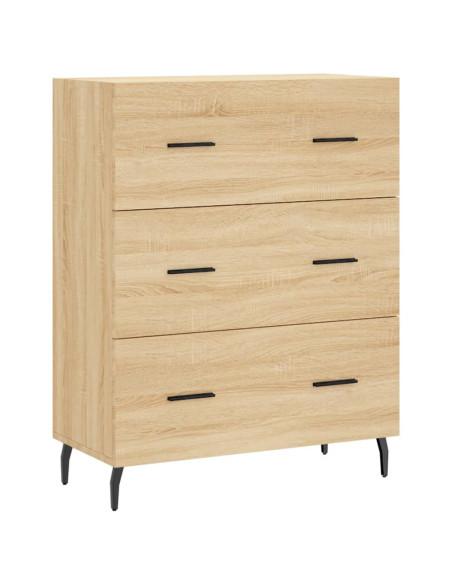 Credenza Rovere Sonoma 69,5x34x180 cm in Legno Multistrato