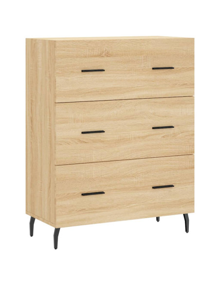 Credenza Rovere Sonoma 69,5x34x180 cm in Legno Multistrato