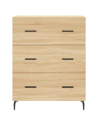 Credenza Rovere Sonoma 69,5x34x180 cm in Legno Multistrato