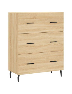 Credenza Rovere Sonoma 69,5x34x180 cm in Legno Multistrato