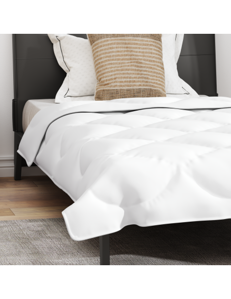 Piumone con cuscino 2 pcs Bianco 135 x 200 cm Microfibra