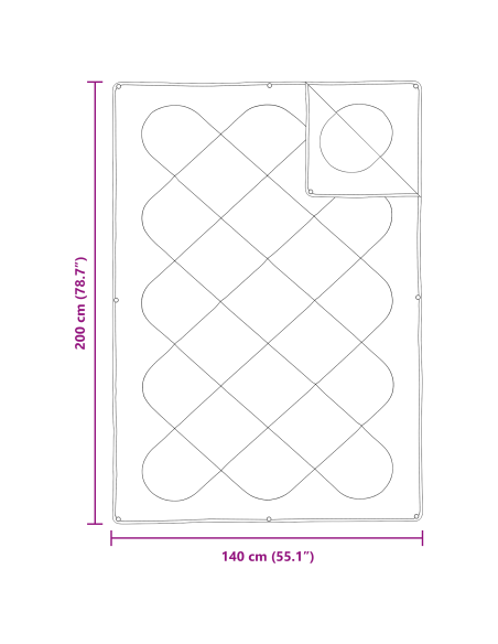 Piumone con cuscino 2 pcs Bianco 140 x 200 cm Microfibra
