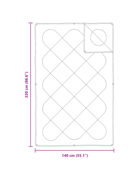 Piumone con cuscino 2 pcs Bianco 140 x 220 cm Microfibra