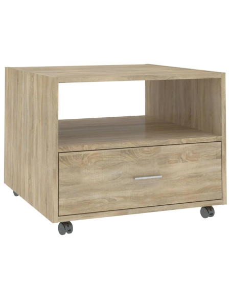 Tavolino da Salotto Rovere Sonoma 55x55x40 cm Legno Multistrato
