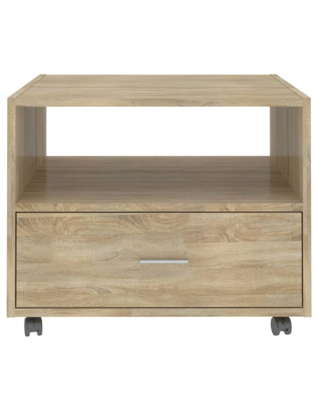 Tavolino da Salotto Rovere Sonoma 55x55x40 cm Legno Multistrato