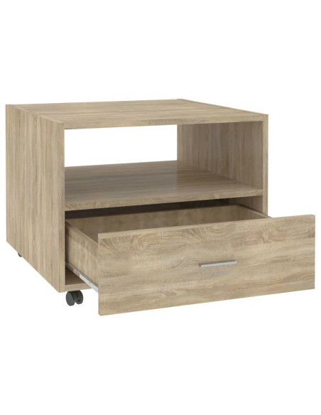 Tavolino da Salotto Rovere Sonoma 55x55x40 cm Legno Multistrato