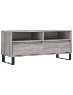 Mobile Porta TV Grigio Sonoma 100x34,5x44,5cm Legno Multistrato