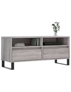 Mobile Porta TV Grigio Sonoma 100x34,5x44,5cm Legno Multistrato 2