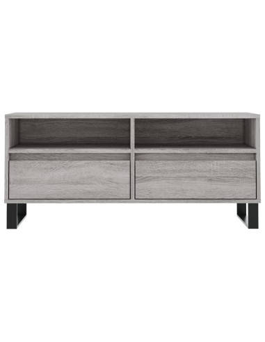 Mobile Porta TV Grigio Sonoma 100x34,5x44,5cm Legno Multistrato