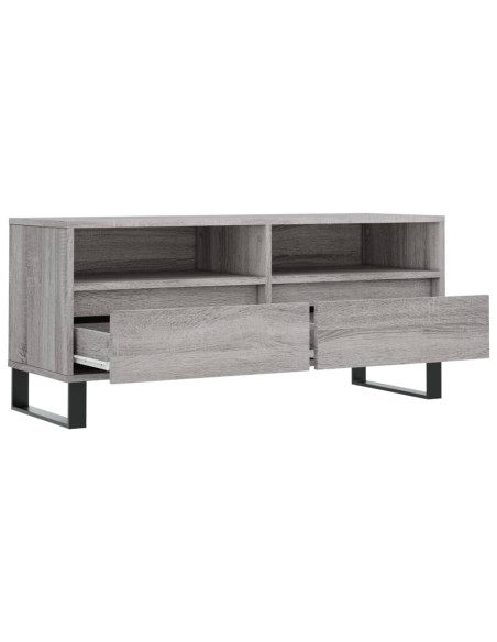 Mobile Porta TV Grigio Sonoma 100x34,5x44,5cm Legno Multistrato