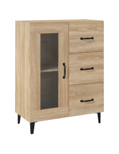 Credenza Rovere Sonoma 69,5x34x90 cm in Legno Multistrato