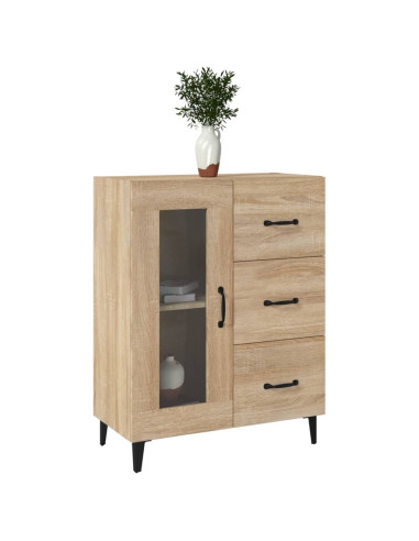 Credenza Rovere Sonoma 69,5x34x90 cm in Legno Multistrato