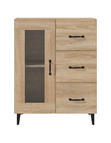 Credenza Rovere Sonoma 69,5x34x90 cm in Legno Multistrato