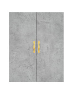 Mobile a Parete Grigio Cemento 69,5x34x90 cm