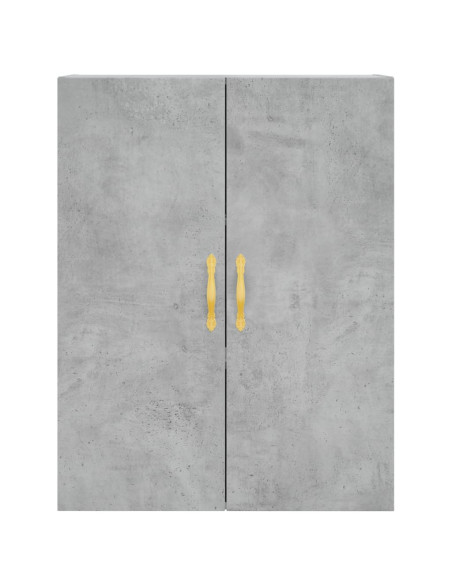Mobile a Parete Grigio Cemento 69,5x34x90 cm