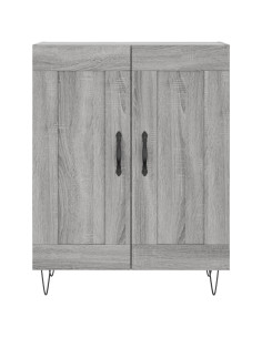 Credenza Grigio Sonoma 69,5x34x180 cm in Legno Multistrato 2