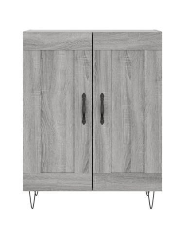 Credenza Grigio Sonoma 69,5x34x180 cm in Legno Multistrato