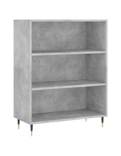 Credenza Grigio Cemento 69,5x34x180 cm in Legno Multistrato
