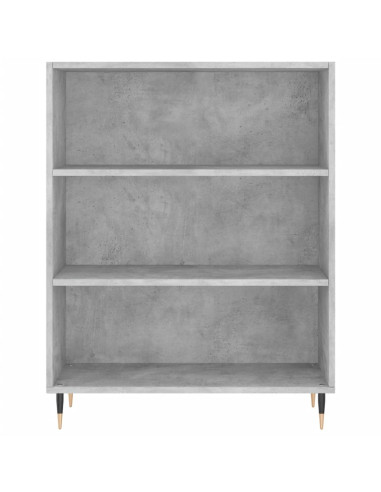 Credenza Grigio Cemento 69,5x34x180 cm in Legno Multistrato