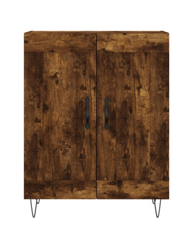 Credenza Rovere Fumo  69,5x34x180 cm in Legno Multistrato