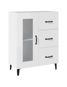 Credenza Bianca 69,5x34x90 cm in Legno Multistrato