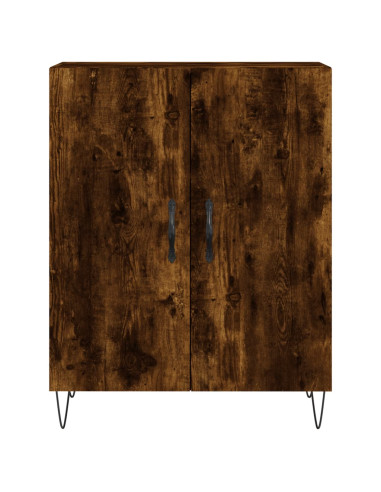 Credenza Rovere Fumo  69,5x34x180 cm in Legno Multistrato