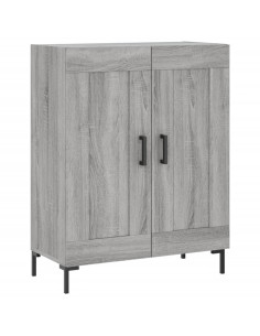 Credenza Grigio Sonoma 69,5x34x180 cm in Legno Multistrato