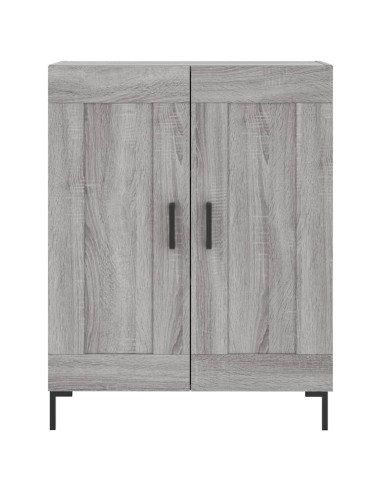 Credenza Grigio Sonoma 69,5x34x180 cm in Legno Multistrato