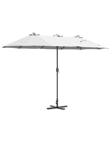 Ombrello da giardino Sabbia 370 x 197 x 239 cm