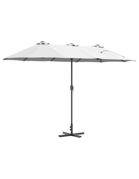 Ombrello da giardino Sabbia 370 x 197 x 239 cm