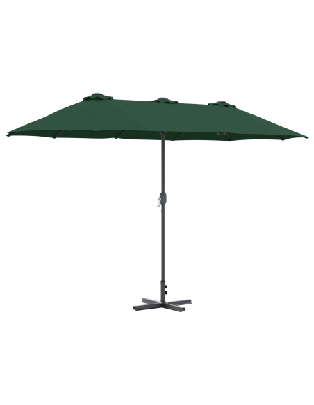 Ombrello da giardino Verde 380 x 196 x 235 cm