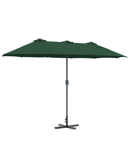 Ombrello da giardino Verde 380 x 196 x 235 cm