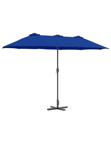 Ombrello da giardino Azzurro 370 x 197 x 239 cm