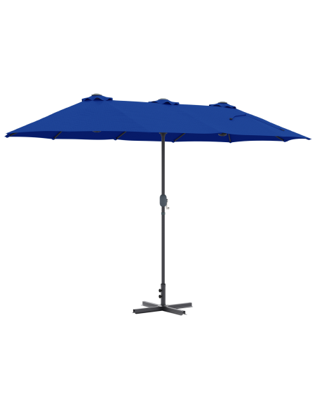 Ombrello da giardino Blu 380 x 196 x 235 cm