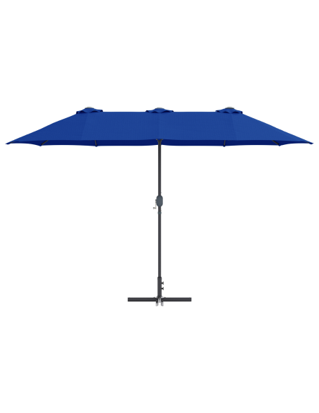 Ombrello da giardino Blu 380 x 196 x 235 cm