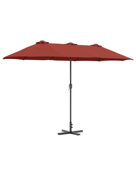 Ombrello da giardino Terracotta 380 x 196 x 235 cm