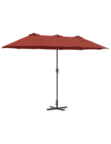 Ombrello da giardino Terracotta 370 x 197 x 239 cm