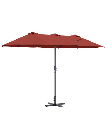 Ombrello da giardino Terracotta 370 x 197 x 239 cm