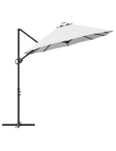 Ombrellone Sabbia 372 x 198 x 243 cm Poliestere e Alluminio