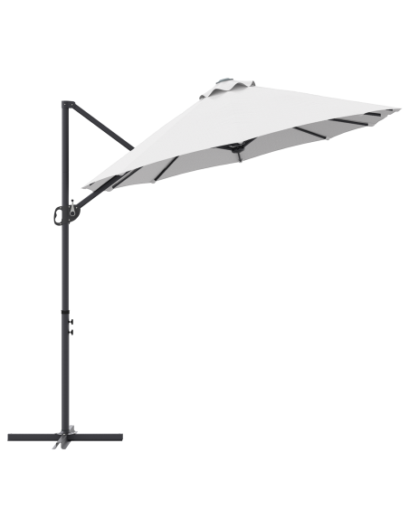 Ombrellone a braccio da giardino Sabbia 372 x 198 x 253 cm