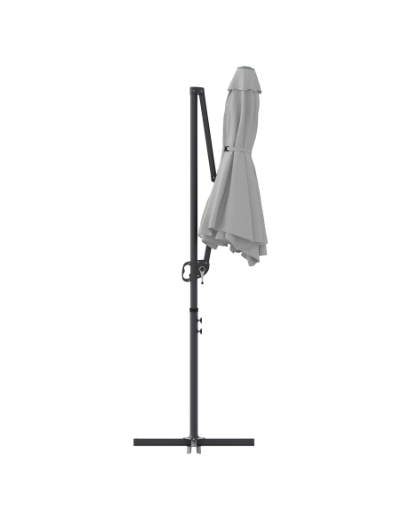Ombrellone a braccio da giardino Sabbia 372 x 198 x 253 cm