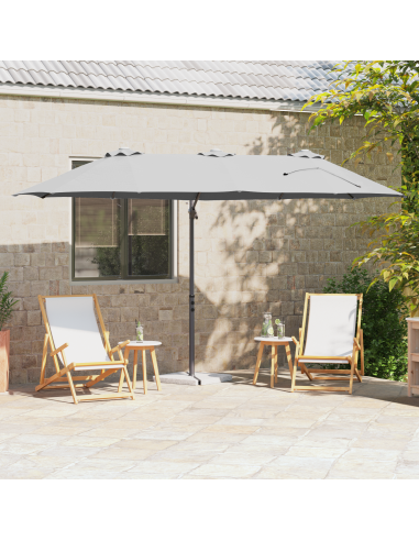 Ombrellone Sabbia 372 x 198 x 243 cm Poliestere e Alluminio